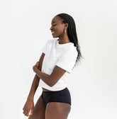 Shorty Menstruel Noir Flux Moyen