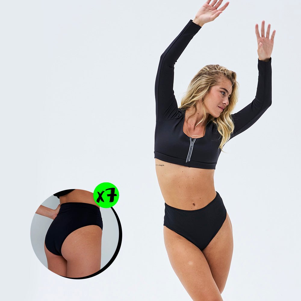 Pack_7_Culottes_Taille_Haute_Noires_Flux_Power