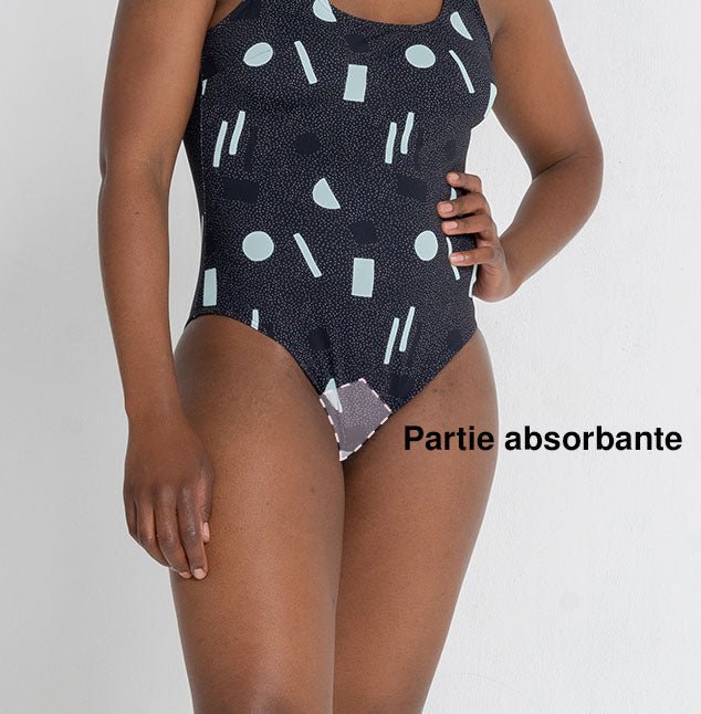 Maillot de Bain 1 Pièce Imprimé Flux Léger