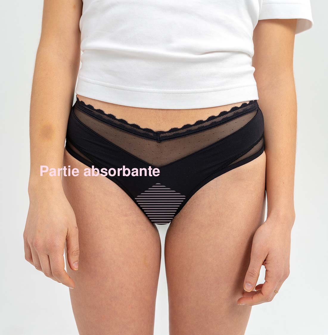 Shorty Power ++ plumetis-noire-FEMPO