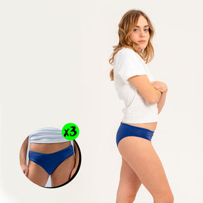 pack de 3 Culotte Bleue  FEMPO