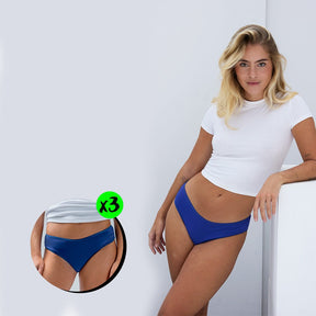 pack de 3 Culotte Bleue Flux Moyen FEMPO
